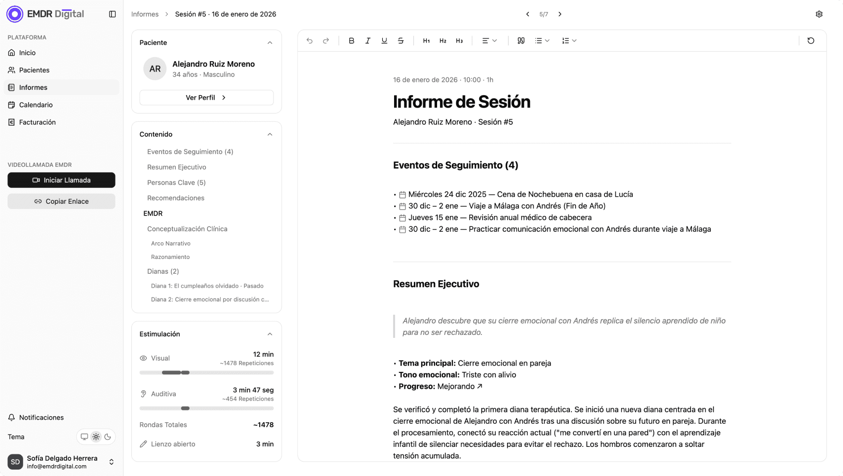 EMDR Digital interface