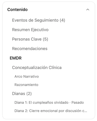 Session report content